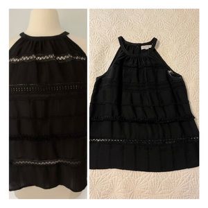 🌻SALE 5/$50 or 10/$75🌻 Loft Eyelet Fringe Crochet Top